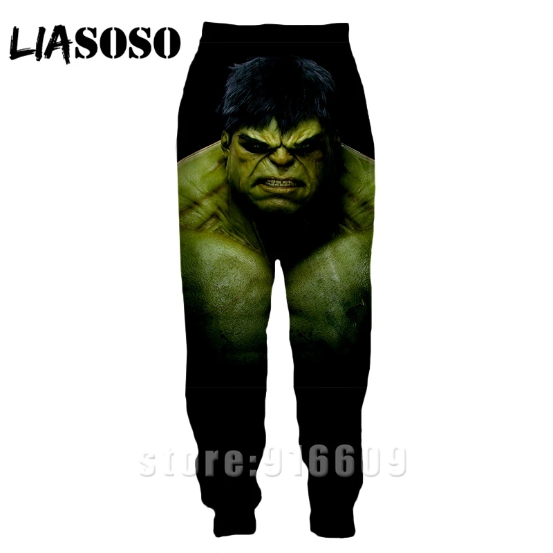 3d принт для мужчин и женщин Полная длина jogger дети Sweatpant зимние брюки с логотипом Халк Аниме Мстители повседневные забавные Топ спортивные брюки A368