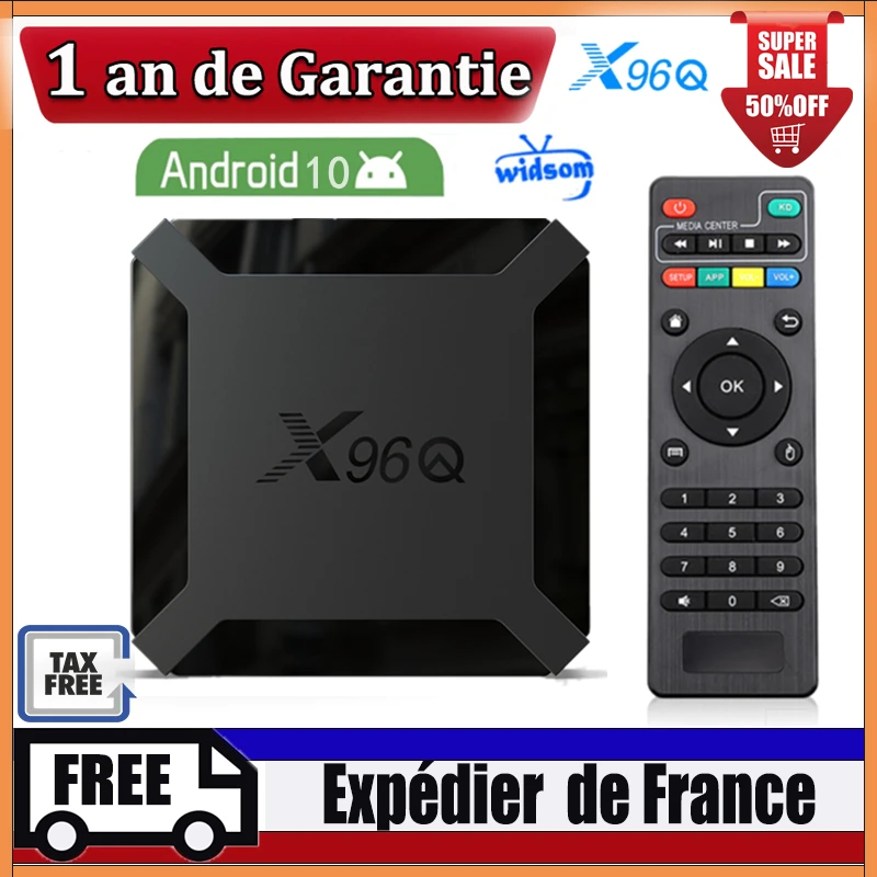 

X96Q Iptv Box Smart Tv box Android 10.0 Allwinner H313 1G 8G 2G 16G media player X96 q Smart Ip Tv Set Top Box Ship From france