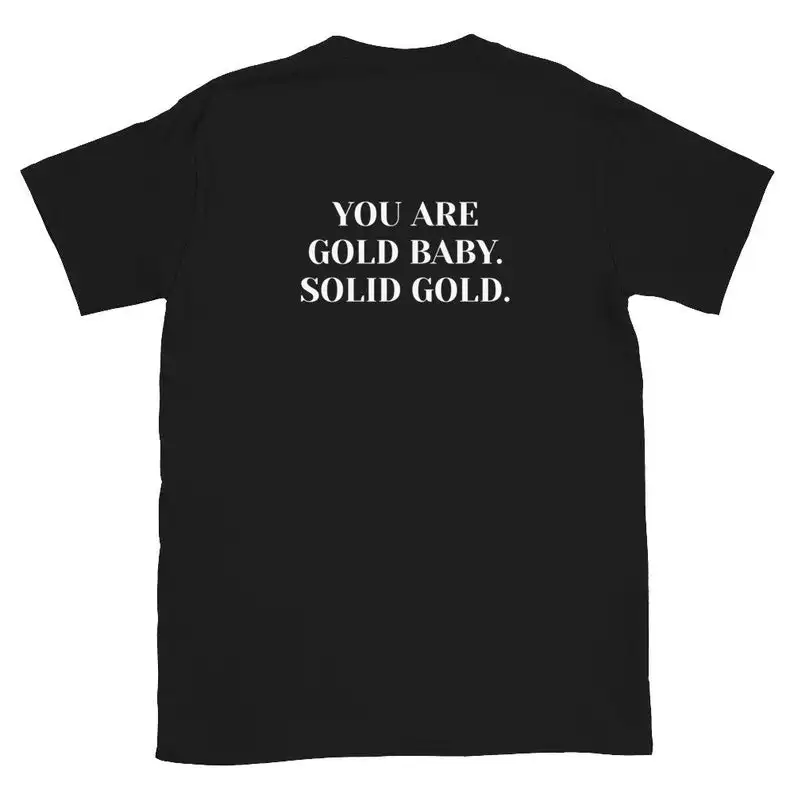 Sugarbaby You Are Gold/детская футболка модная с короткими рукавами для маленьких девочек