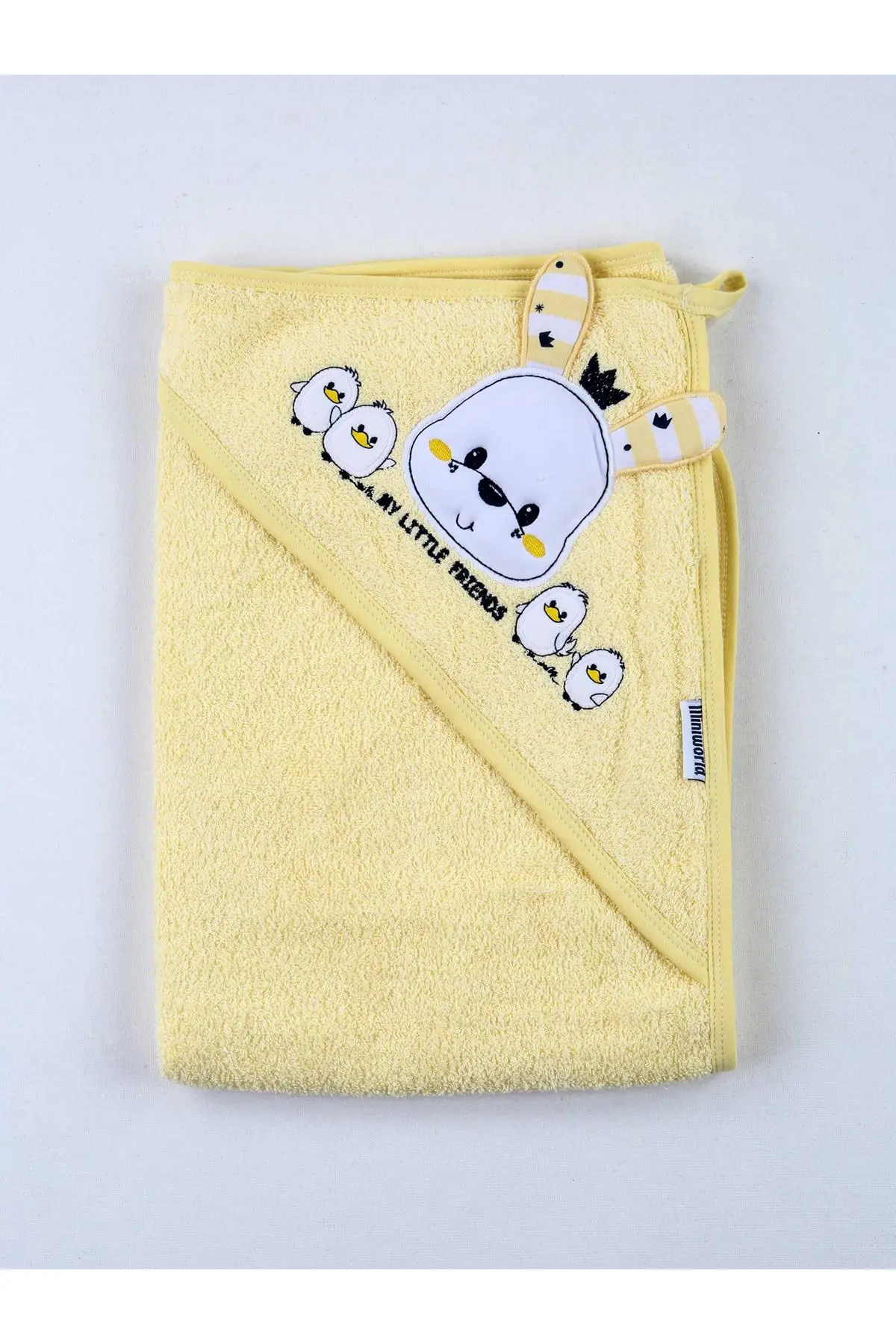 

Yellow Cotton Girl Baby Bathrobe Set