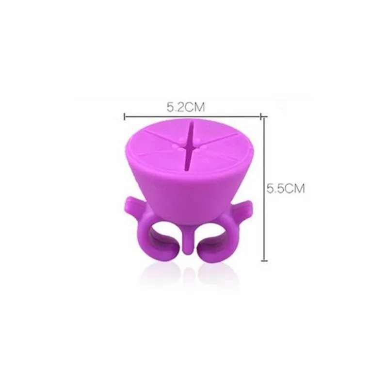 Кольцо держатель лак для ногтей Маникюр Педикюр дизайн силиконовые ногти