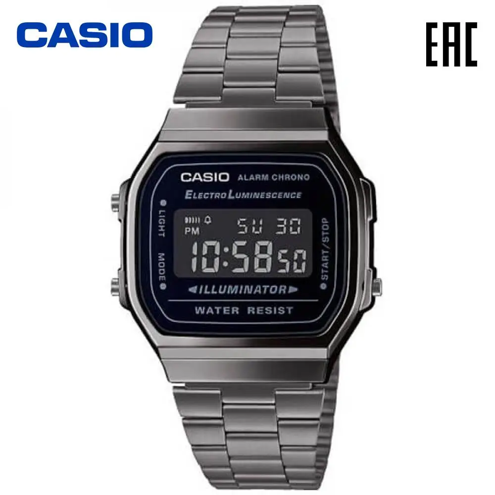 Наручные электронные мужские часы Casio A168WEGG 1BEF|Мужские часы| |