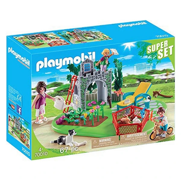 Игровой набор кантри Супер семья в саду Playmobil 70010 (67 шт)|Игрушки для раннего