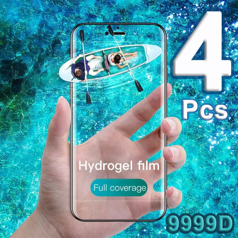 

Hydrogel Film For IPhone Screen Protector For 13 12 11 Pro Max 13 12 XR XS X SE 2020 7 8 6S Plus 6 4 Pcs