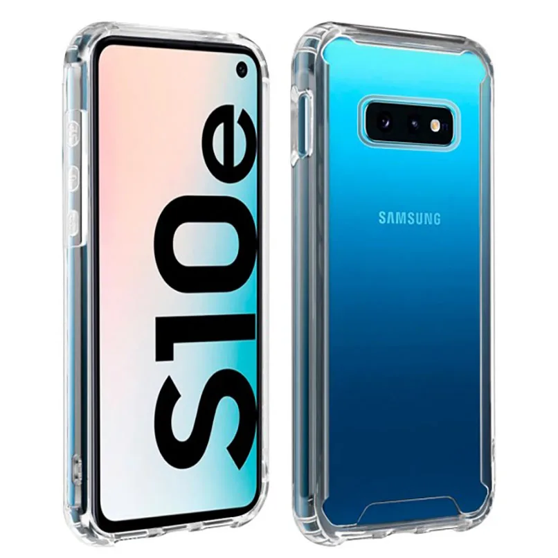 Чехол для SAMSUNG GALAXY S10E Корпус противоударный Премиум прозрачный гель с углами