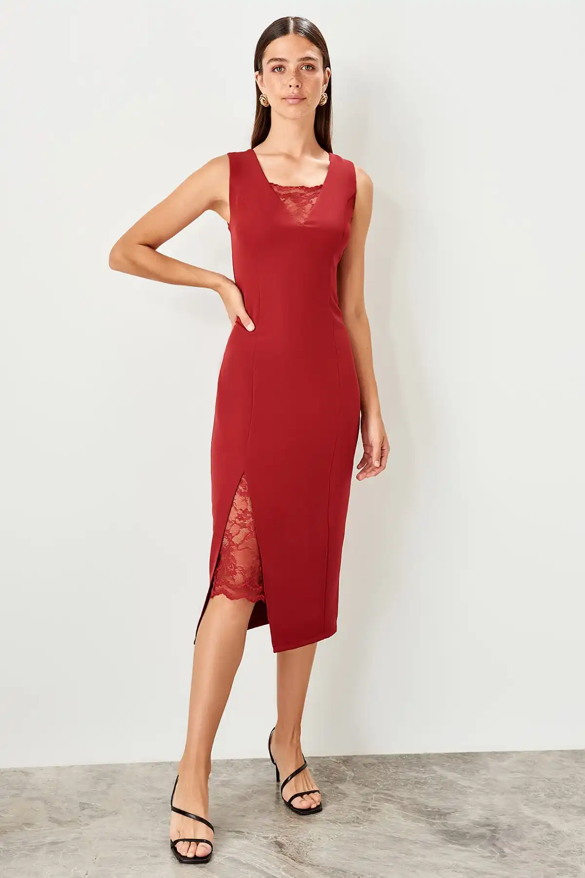 Trendyol кружевная отделка TPRSS19UT0106 | Женская одежда