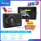 Karadar радар-детектор K618 Dvr 3 в 1 дюймовый регистратор вождения русская Автомобильная сигнализация с комбинированное устройство 3 в 1 для автомобилей SD антирадар видеомагнитофон 3 в 1 видеорегистратор 3 в 1 gps