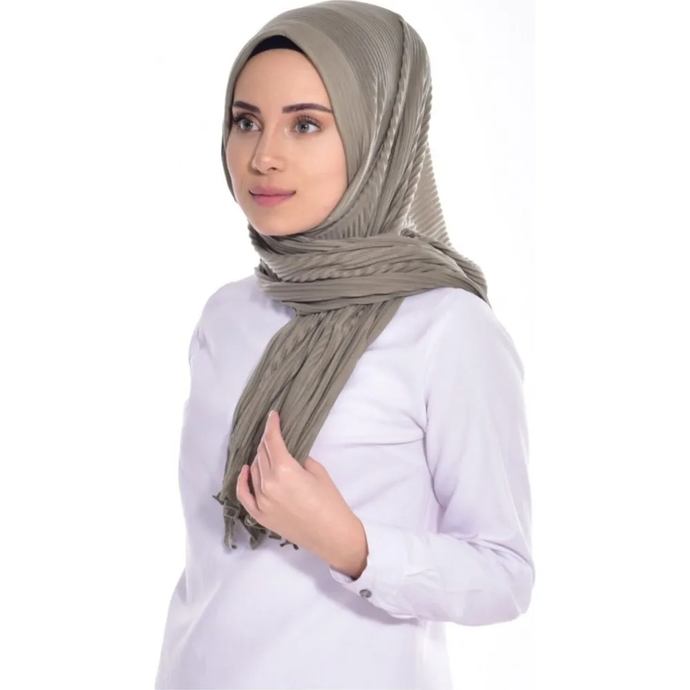 

Реквизит для женщин Hazır Pliseli shal-hijab femme musulman