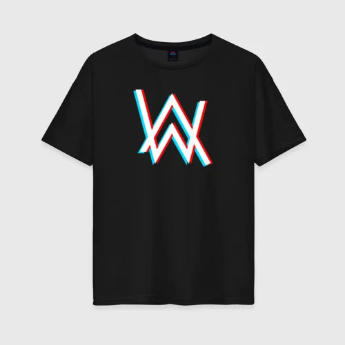Женская футболка хлопок Oversize ALAN WALKER | одежда