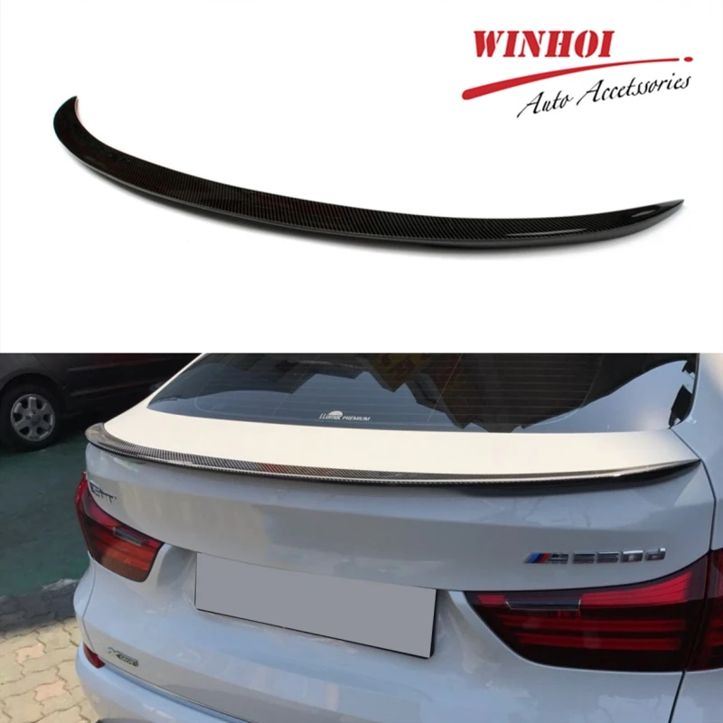 Автомобильный спойлер крыло для BMW 5 серии GT F07 P Стиль 2010 2017 углеродное волокно