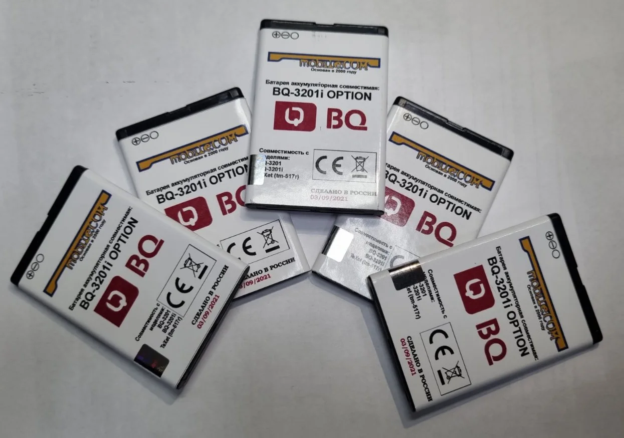 Аккумулятор BQ 3201/OPTION (BQ-3201)/Texet (TM-517R) 1750mAh размер-66*43 8*5 3 | Электроника