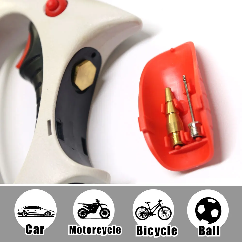 Цифровой манометр для шин эргономичный прибор накачки автомобилей велосипедов