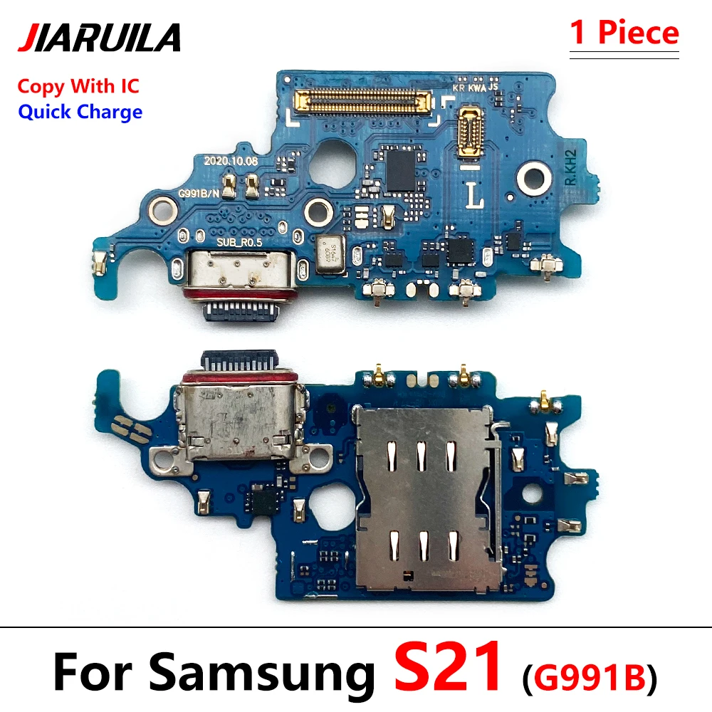 

10 Pcs New USB Charging Port Connector Dock Board Flex Cable For Samsung S21 G991B Charging Port Connect
