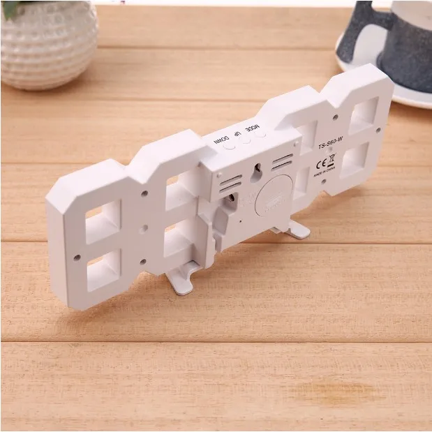 

Digital Clock LED 3D Alarm Clock Modern Thermometer Table or Wall Colors