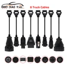 Справочный набор 8 шт. кабелей для грузовиков для TCS Pro Multidiag Pro + OBD OBD2 Автомобильный сканер соединитель для BMWVolvo