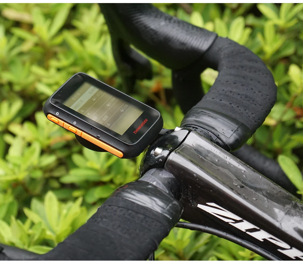 ThinkRider BC200 GPS Smart Bike Computer ANT+ BLE Powermeter Support LCD Display IPX7 Waterproof Stopwatch 2.4Inch Digit