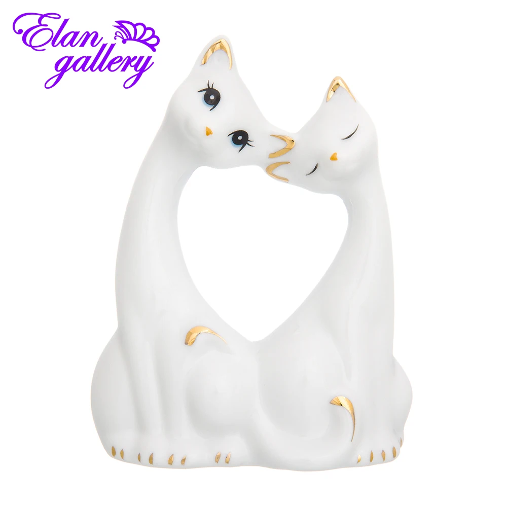 Фигурка декоративная 7х3 5х9 5 см Elan Gallery Пара кошечек|Статуэтки и миниатюры| |