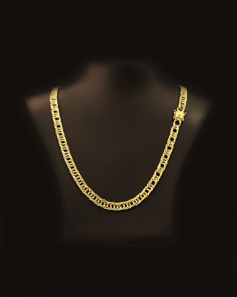 

GRUMET ELO TRIPLE 10 MM Identical 18K Gold (Old Currency) Eternal Color Guarantee! Ancient Currency Jewelry