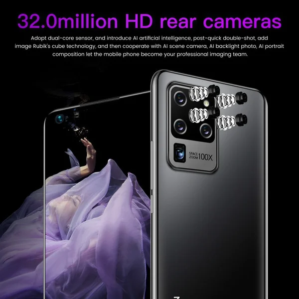 

Galay S30 Ultra Mobile Phones 7.2 Inch 4G 5G Network Octa Core ROM Andorid 10.0 Smartphones Global Version 12GB RAM 512GB