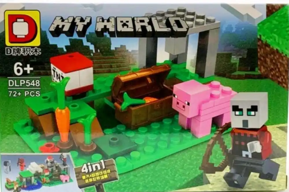 gamer .Конструктор Лего lego Майнкрафт/Lego Minecraft/70 элементов /для сборки детей.