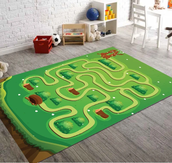

Labyrinth Patterned Carpet ,Non Slip Floor Carpet,Teen's Carpet,Turkish Rug