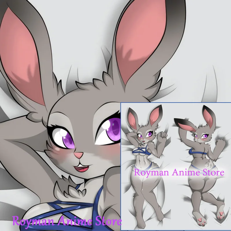 

Dakimakura Anime Judy Hopps Furry Double Sided Print Life-size Body Pillow Cover