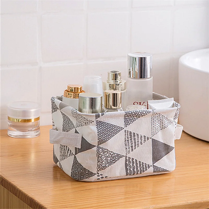 

Geometric Style Modern Storage Basket Multi-Function Sundries Storage Box Makeup Toys Organizer