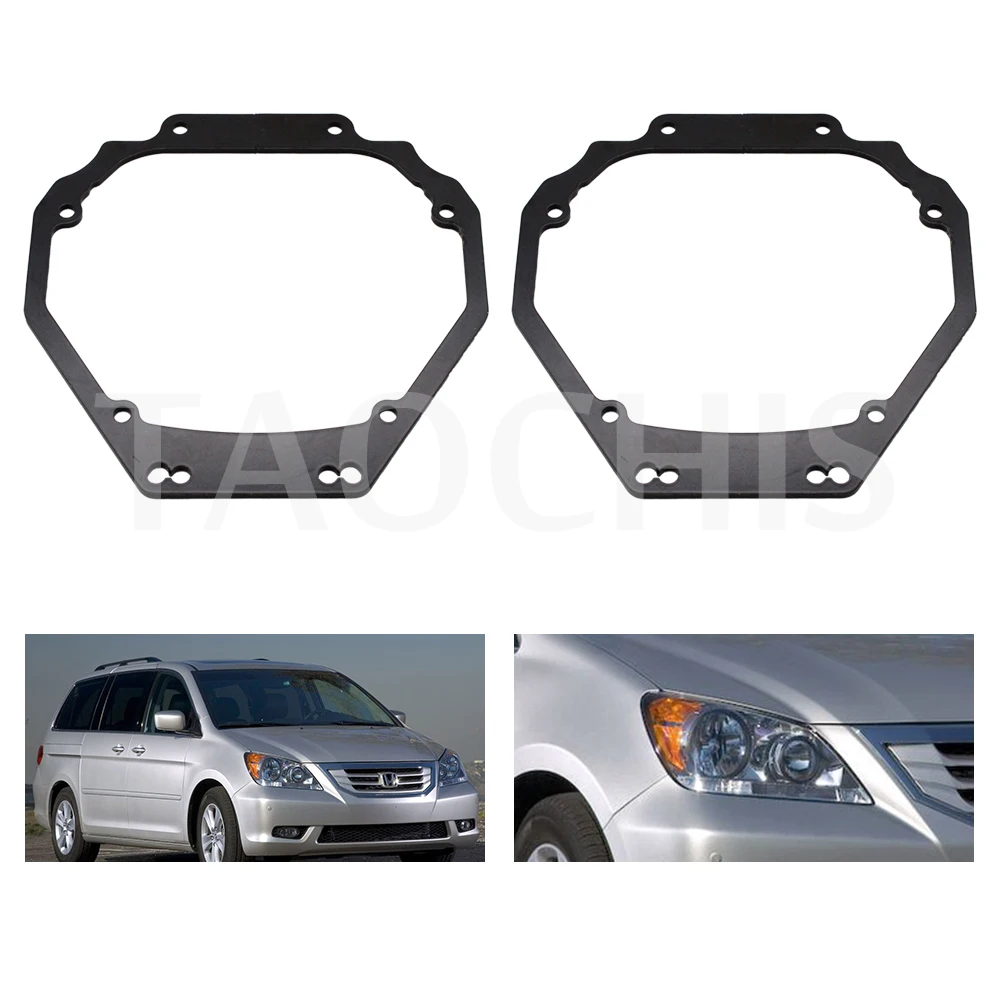 

Taochis Car-Styling Frame Adapter Module DIY Bracket Holder for Honda ODYSSEY 2004 2008 Hella 3R 5 Projector Lens Retrofit