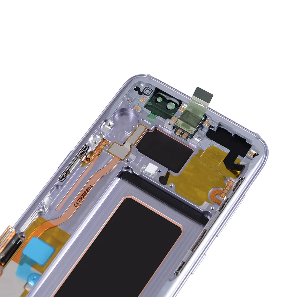 100% OEM Super AMOLED для Samsung Galaxy S8 сенсорный ЖК экран amoled дигитайзер в сборе сменная рамка