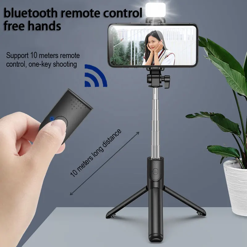 

3 in 1 Selfie Stick Mobile Phone Tripod Extendable Monopod With Bluetooth Compatible Remote Control For Smartphone Selfie Stick