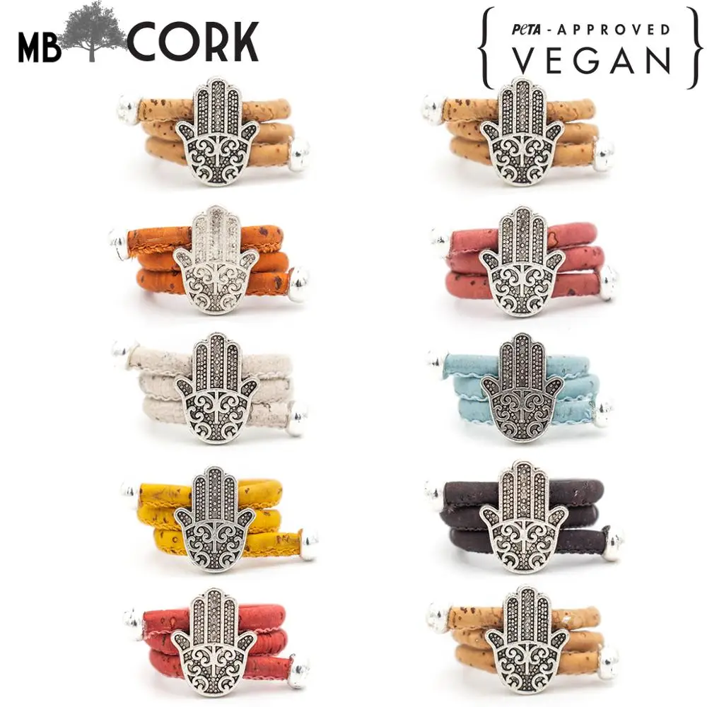 10 единиц красочные Рука Фатимы Хамса женское кольцо ручной работы оригинальные