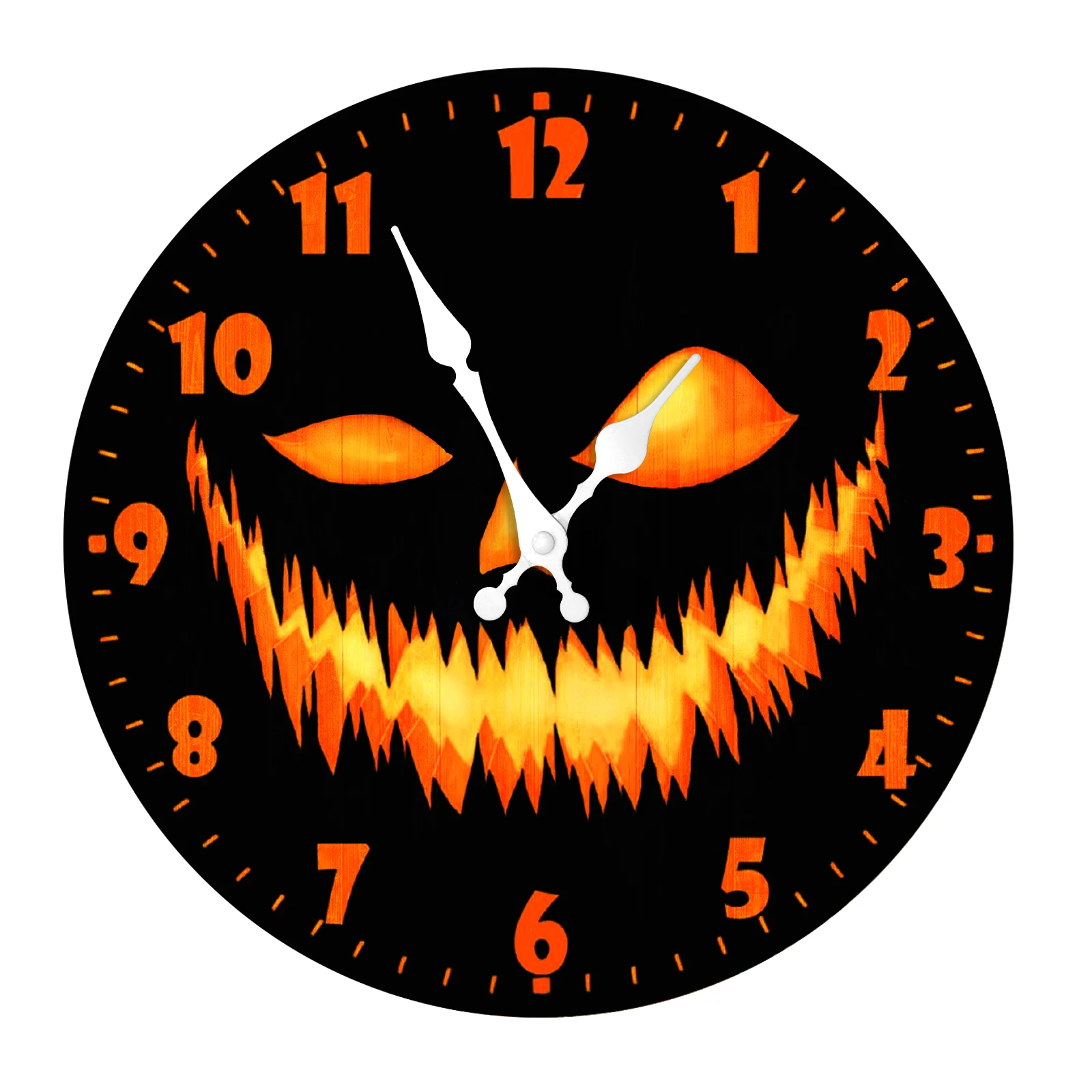 

Wooden 3D Wall Clock Halloween print Design Nordic Brief Living Room Decoration Kitchen Clock Wall Watch Home Decor 12 inch