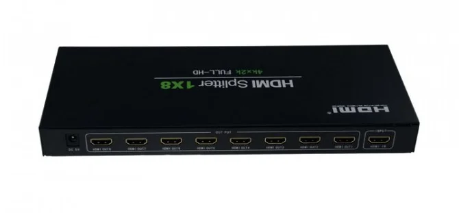 HDMI Разветвитель Splitter на 8 каналов 1 вход - выходов для распределения изображения
