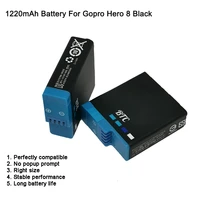 1260mah battery for gopro hero 8 black ahdbt 801 excellent battery pack perfect compatible with hero 8 black gopro accessories