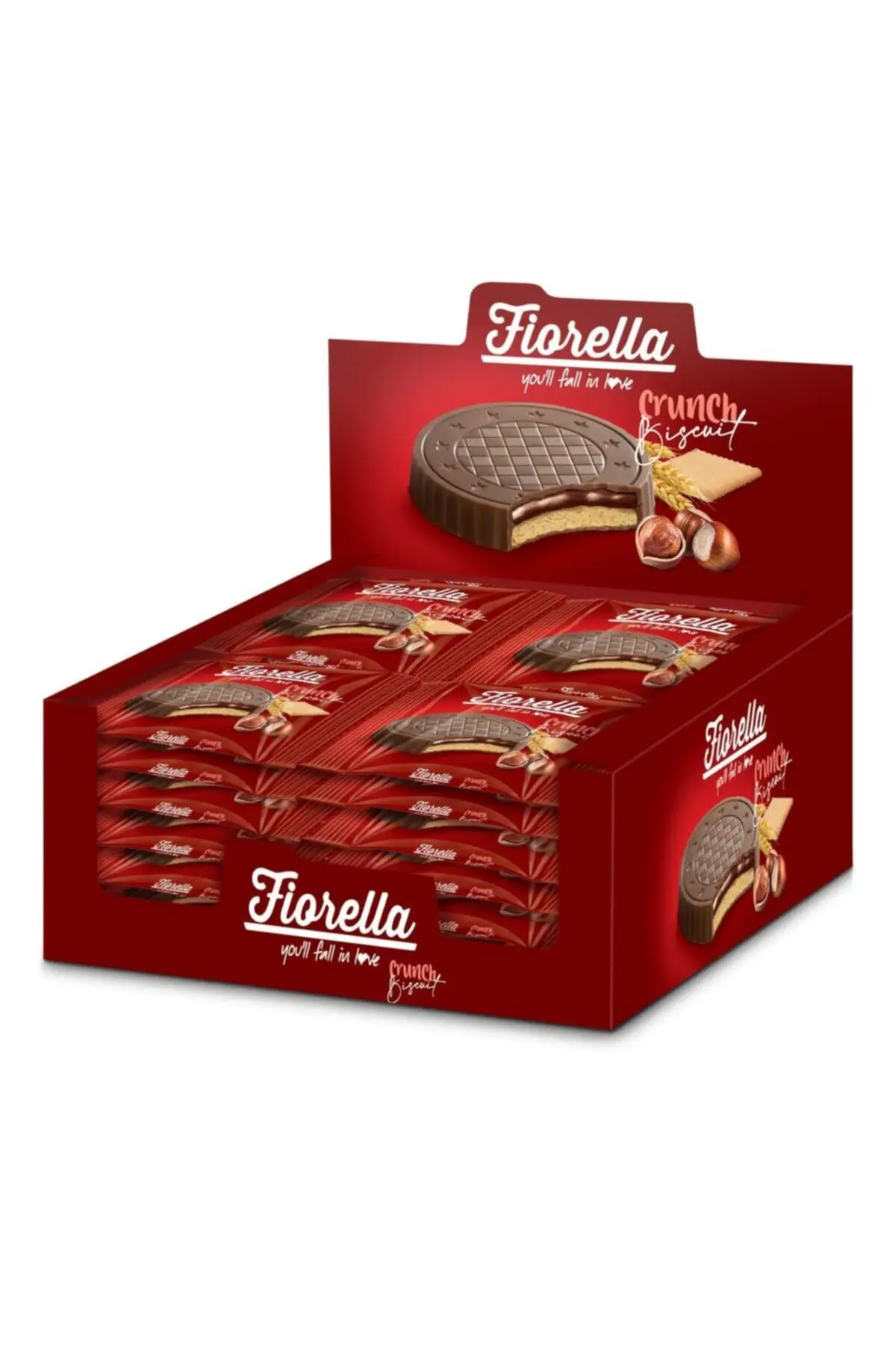 FIORELLA фундук крем шоколад печенье 22,5 г. 24 шт. (1 коробка) Бесплатная доставка от AliExpress WW