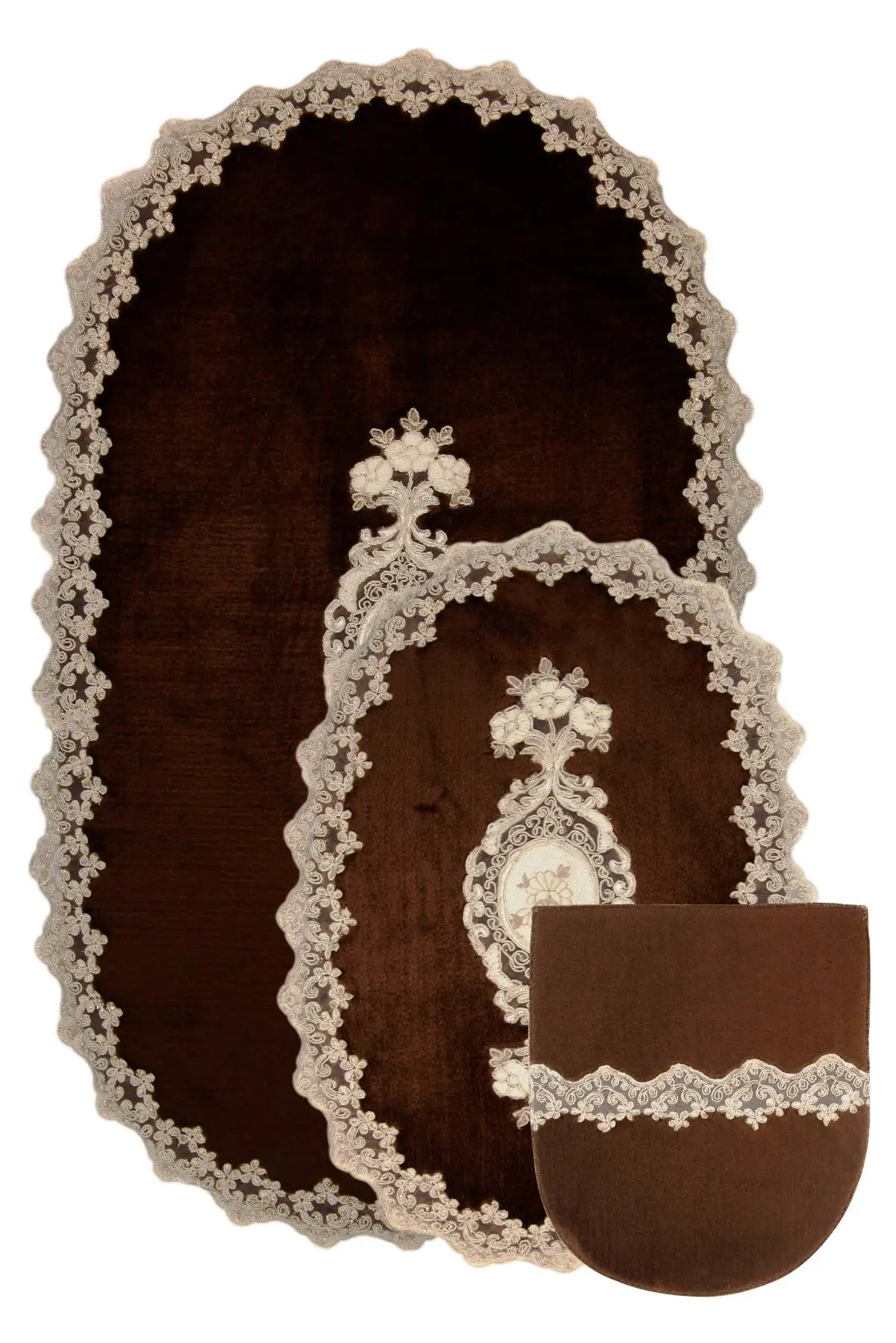 Miglior Bonny Home Lisa Brown 3 Pezzi Tappetino Da Bagno In Peluche Antiscivolo In Pelle Lavabile In Lavatrice