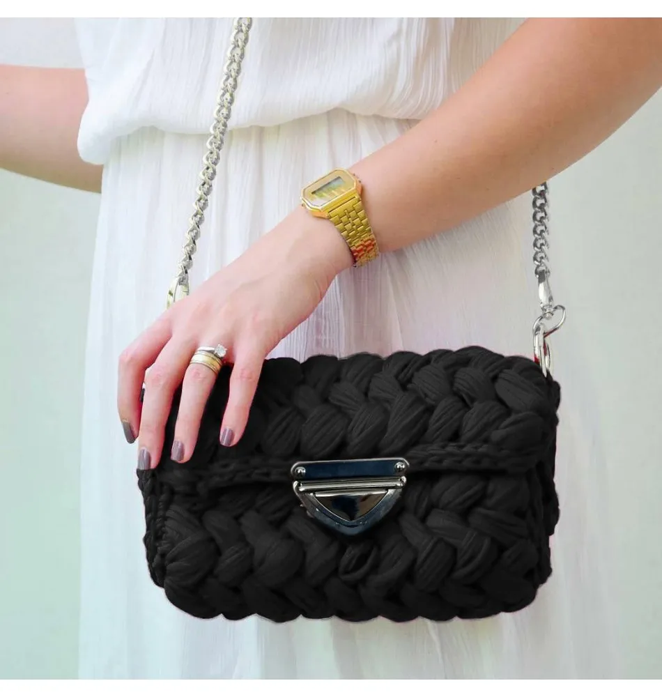 Хлопковая футболка сумка корзина пряжа - 55 метров 40 вариантов цвета толстая