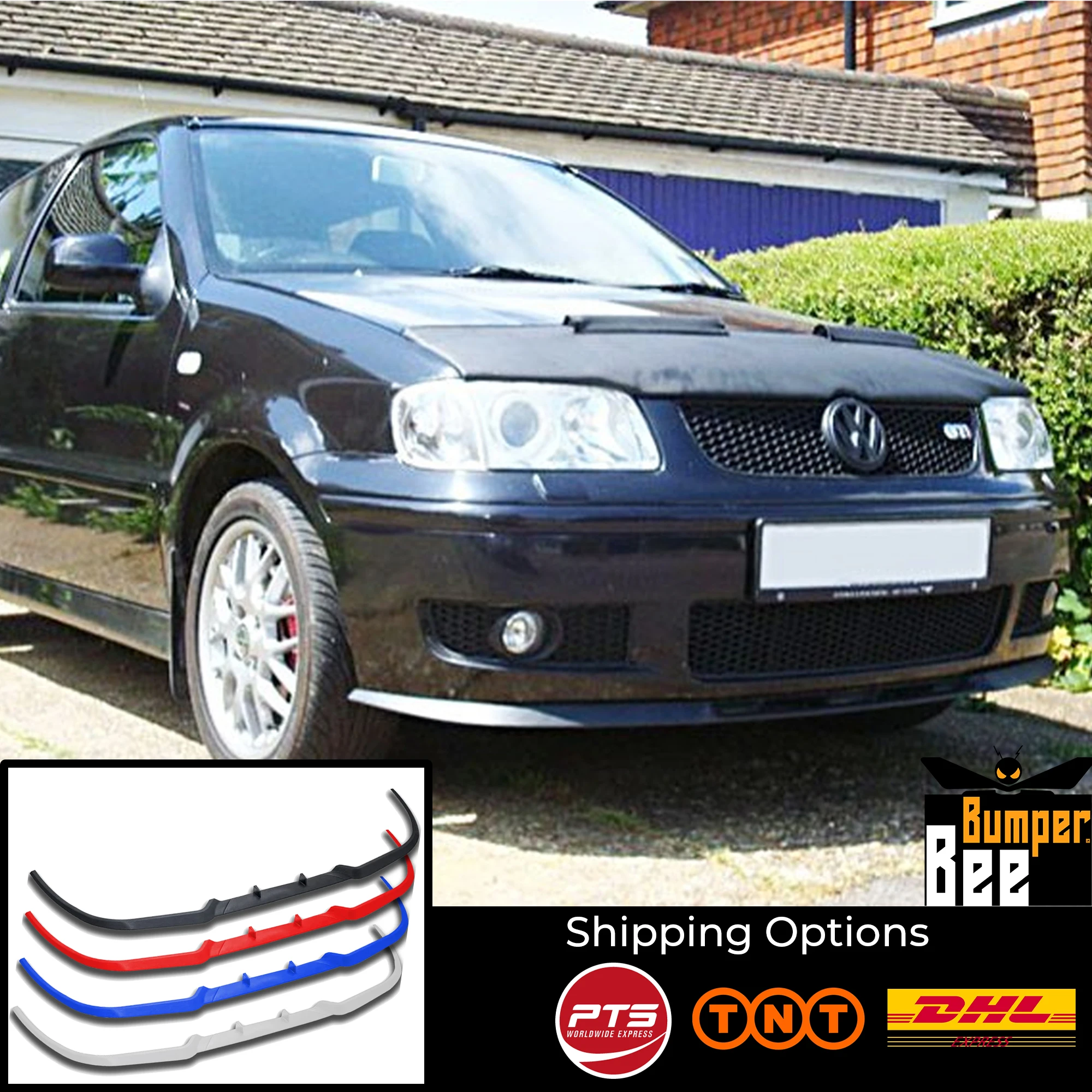 

3 шт., универсальный передний спойлер для VW Polo 6N2 MK3 CUPRA R