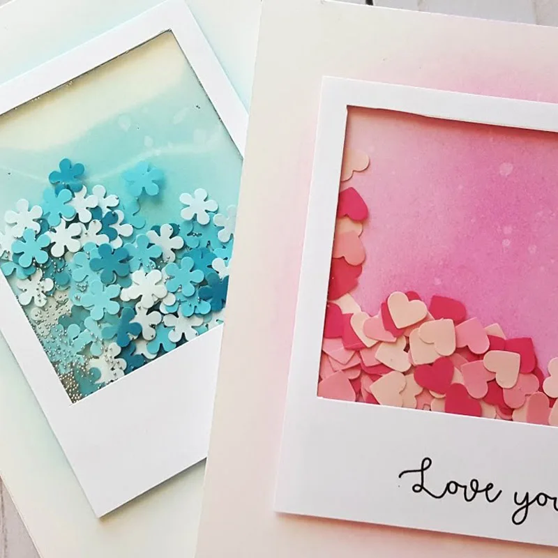 50 шт. Пластиковые оконные листы из ПВХ для скрапбукинга сделай сам шейкер