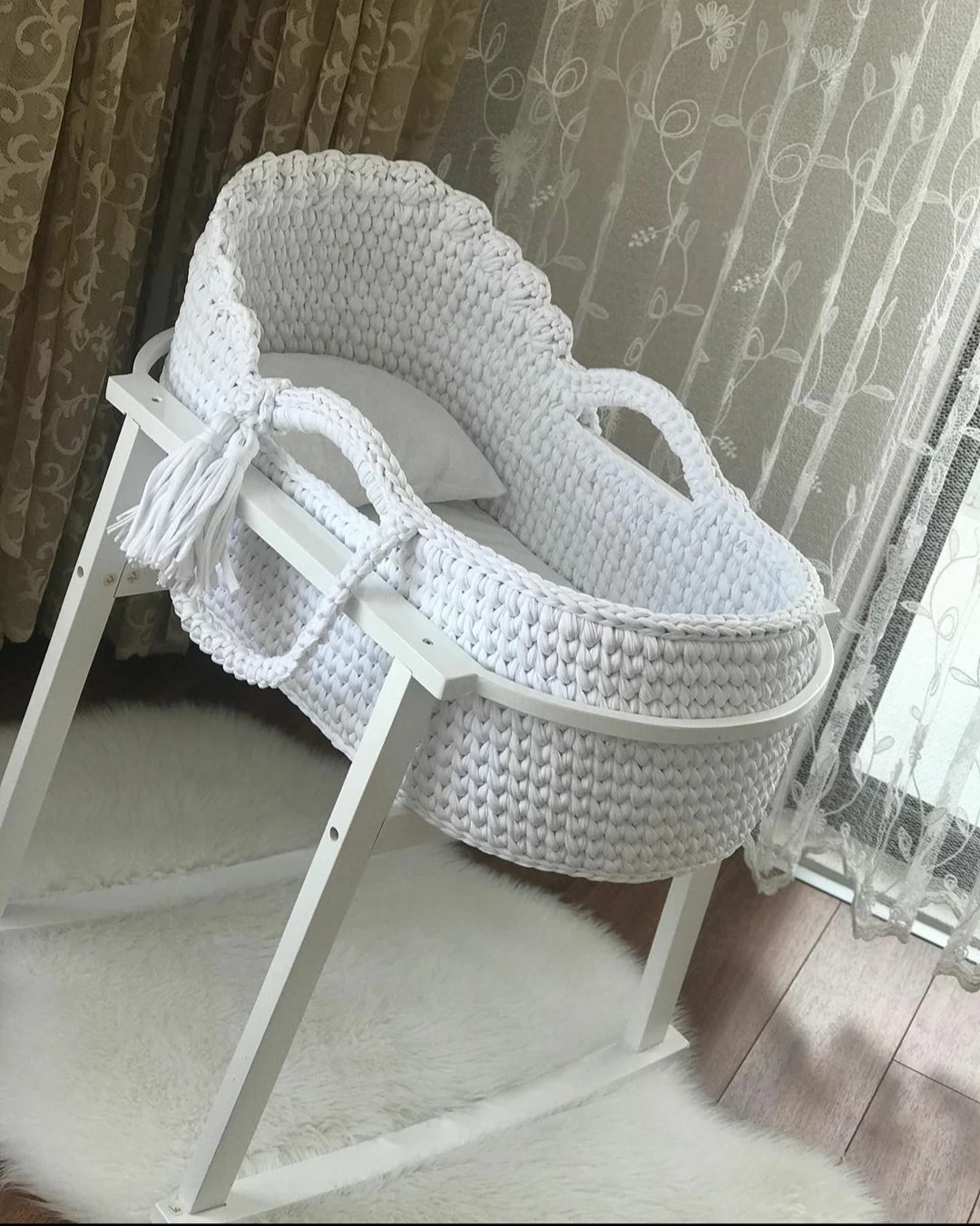 

Knit poufs, rugs, chunky blankets, newborn baby baskets