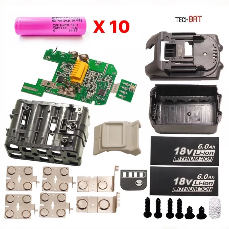 Набор для сборки аккумулятора Makita 18V 4Ah 5Ah 6Ah BL1840 BL1850 BL1860 BL1830 LXT 18650