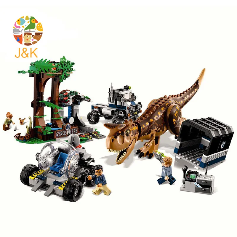 2018 Новинка 75929 648 шт мир Юрского периода carnoaurus Gyrosphere Escape модель строительный блок
