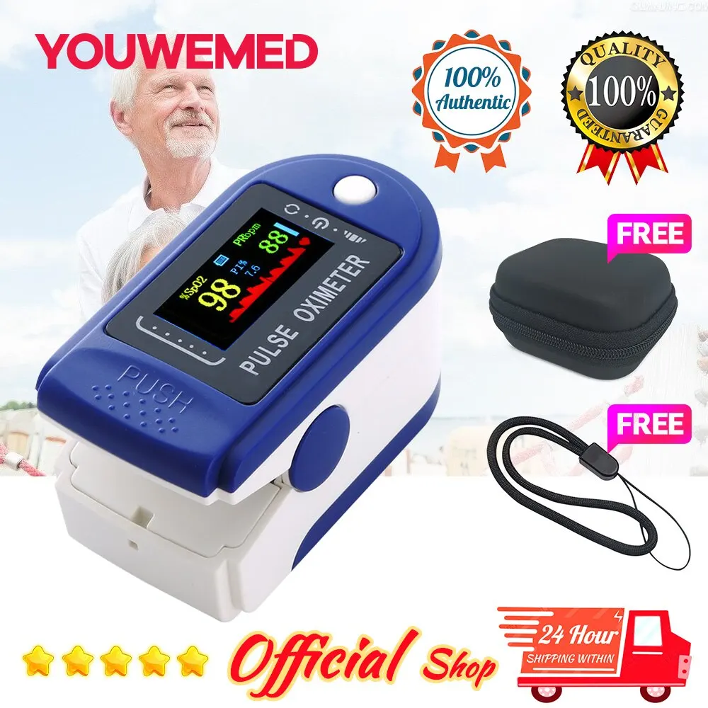 

Fingertip Pulse Pulse Oximeter Blood Oxygen Saturation Fingertips Heart Rate Monitoring OLED Home Sports