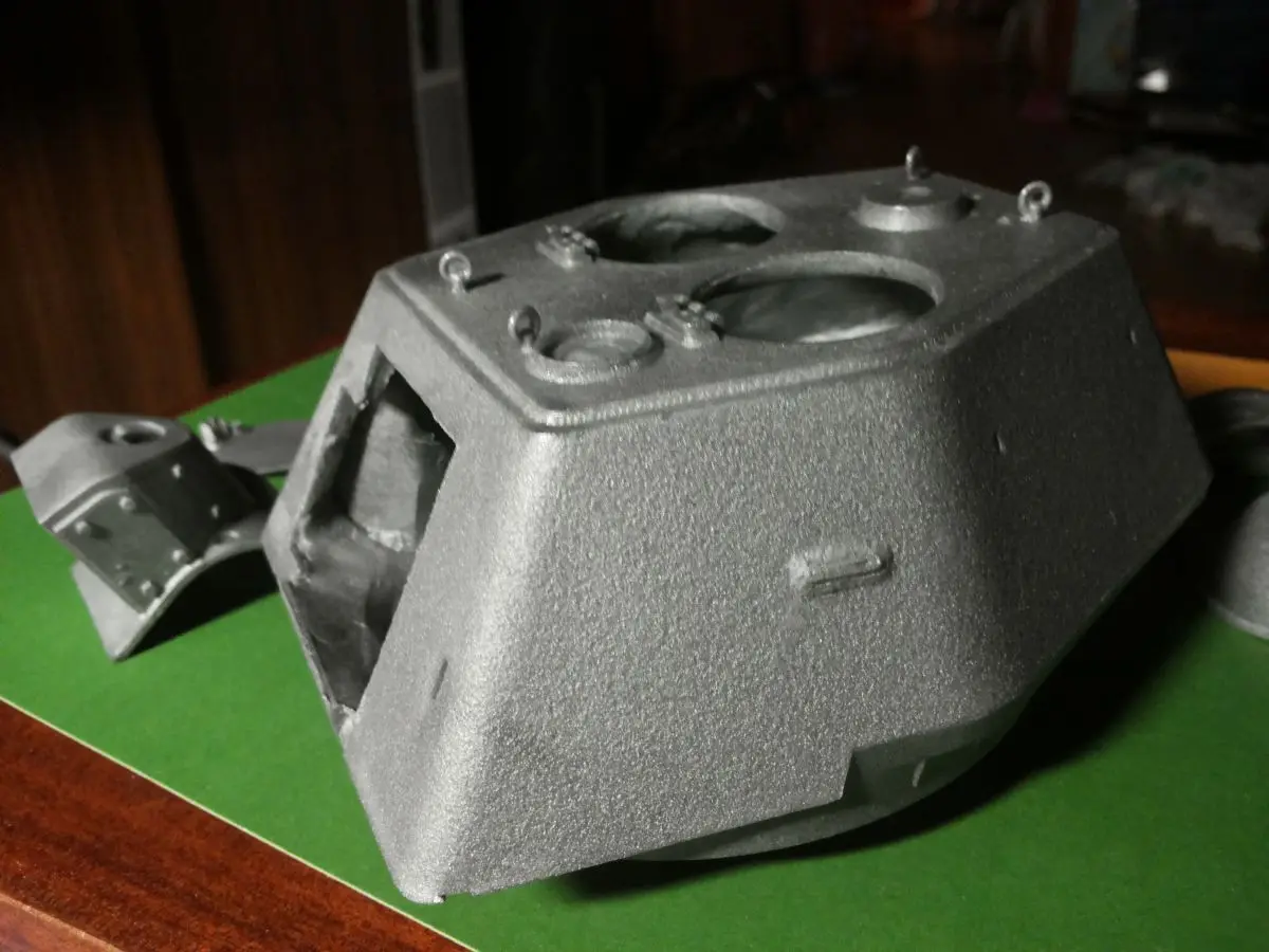 T-34-76 turret 1943 russian soviet soldier scale 1:16 Resin kit 120 mm