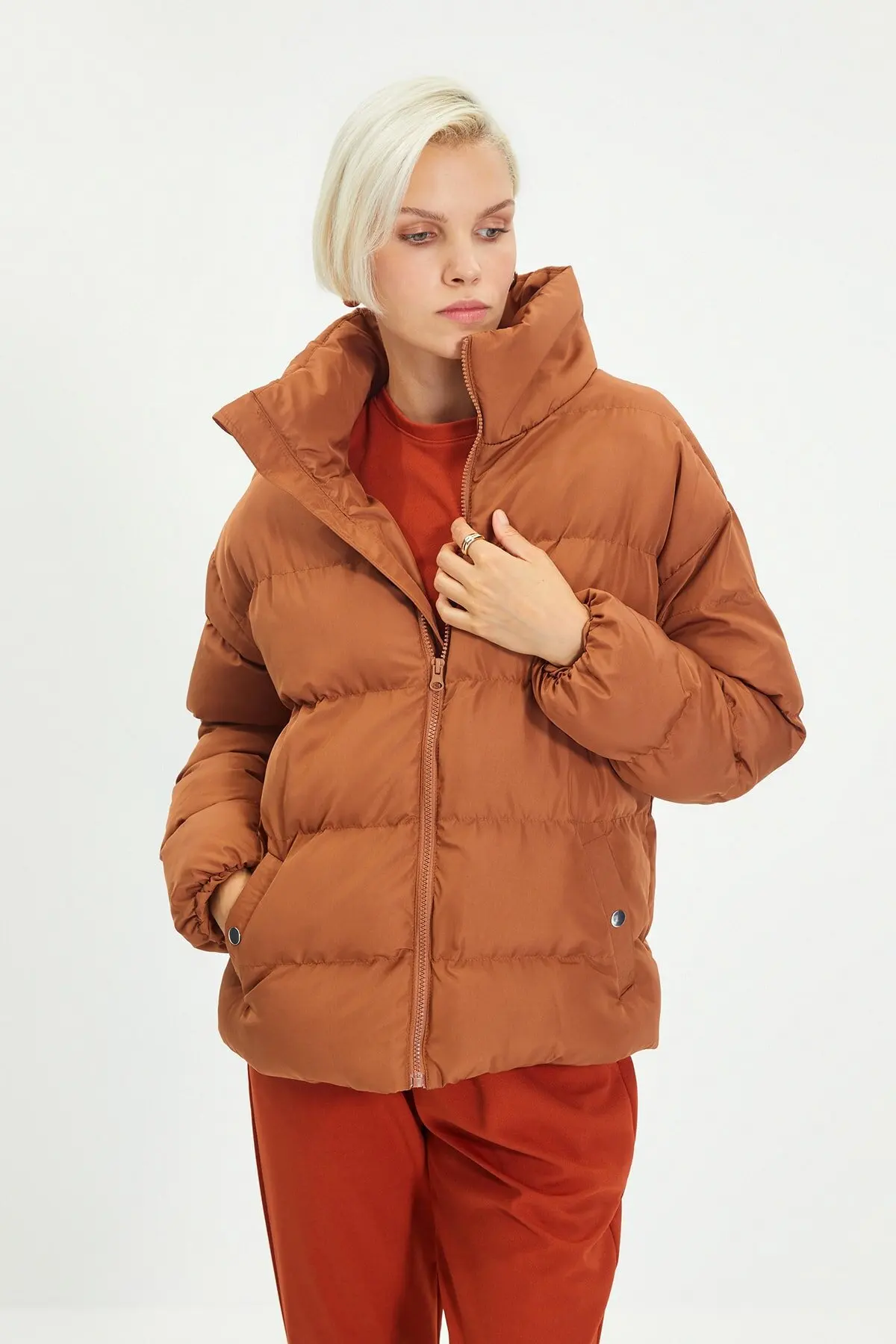 Winter Parka Women Coat Jackets For Female Polyester Bomber Jacket Elegant Outwear Puffed