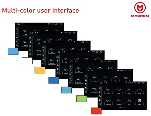 Macrom M-AN1000 DVD-монитор 2 DIN 10 1 дюйма с ANDROID Bluetooth 4 USB CD/DVD | Электроника