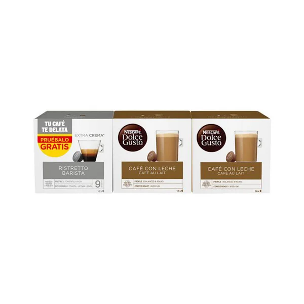 Кофе в капсулах nescafare dolcee Gusto Cafe Au Lait Ristretto Barista(48 uds