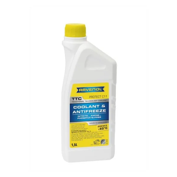 Антифриз готовый к прим. жёлтый RAVENOL TTC Traditional Technolo | Автомобили и мотоциклы