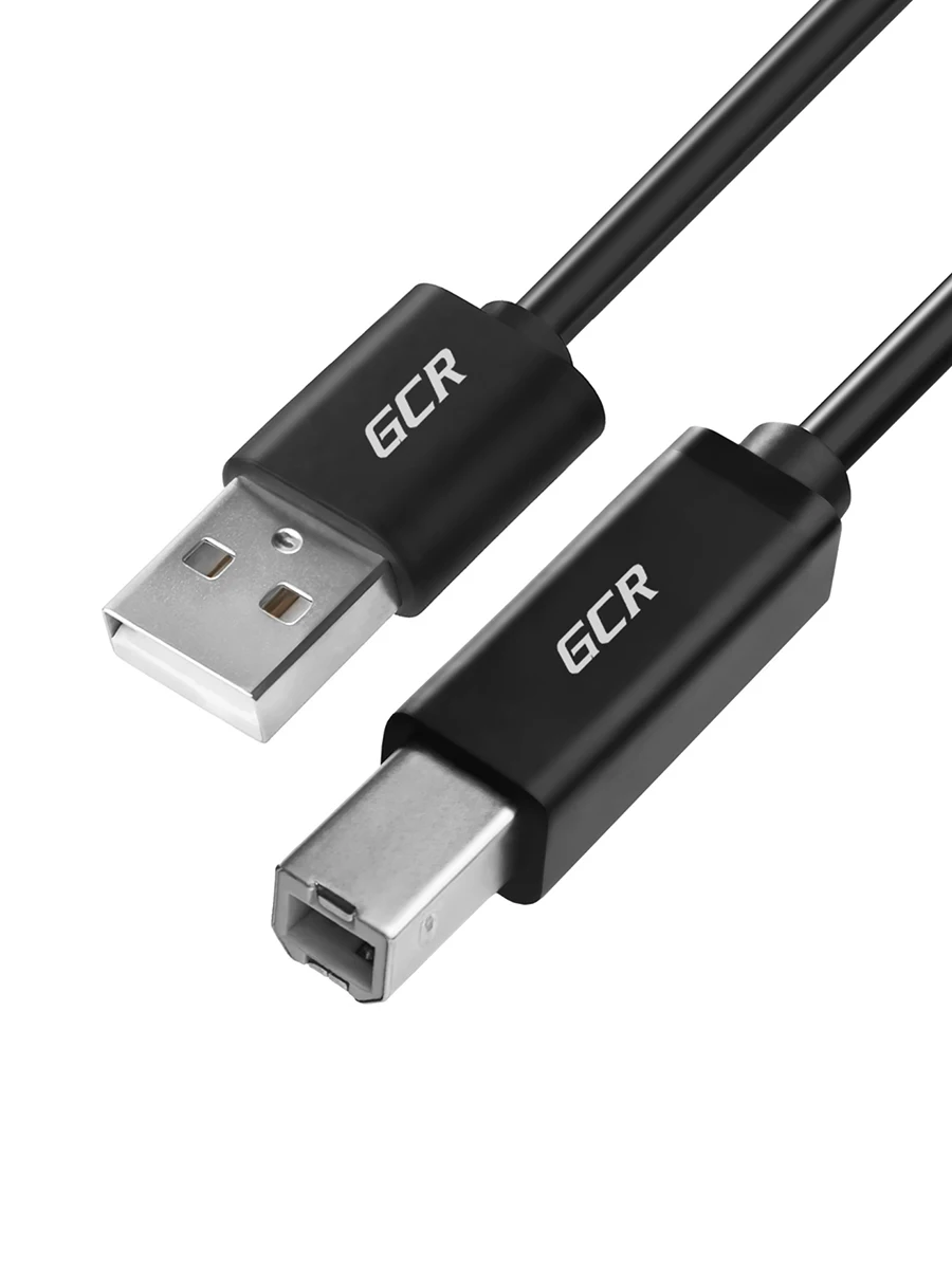 GCR Кабель USB 2.0 AM / BM 28/28 AWG экран армированный морозостойкий для подключения
