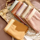 3 шт.компл. женское нижнее белье, хлопковые трусики, дышащие Бесшовные кружевные нижнее белье, однотонные трусики